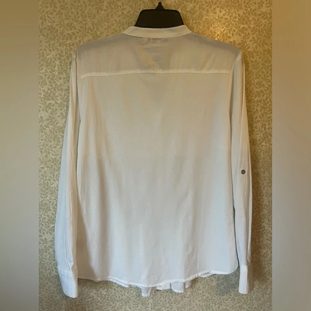 Reba embroidered cut out knit woven tunic small COTTON - Picture 5 of 10